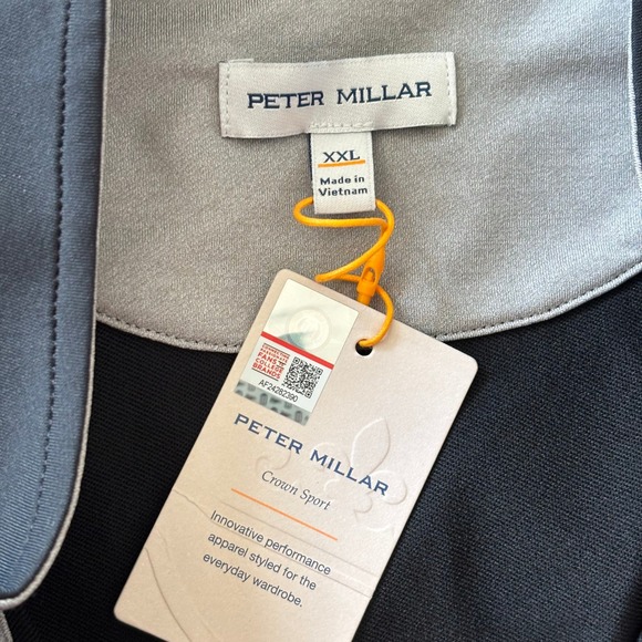 Peter Millar Perth Performance Texas Longhorns Pullover Sweater Sz XXL Black - Picture 6 of 7